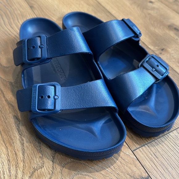 Birkenstock Arizona Essentials EVA Navy Blue Size EU41 US8/10 Unisex Sandals - Picture 3 of 5